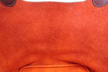Load image into Gallery viewer, HERMES PICOTIN LOCK Eclat MM Clemence leather/Swift leather Orange poppy/Bordeaux A Engraving Hand bag 700070078