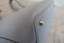 Load image into Gallery viewer, HERMES PICOTIN LOCK PM Clemence leather Blue lin □Q Engraving Hand bag 800080094