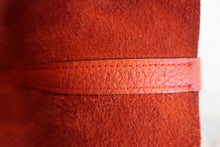 Load image into Gallery viewer, HERMES PICOTIN LOCK Eclat MM Clemence leather/Swift leather Orange poppy/Bordeaux A Engraving Hand bag 700070078