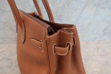 画像をギャラリービューアに読み込む, HERMES/エルメス バーキン30 トゴ ゴールド □I刻印 ハンドバッグ 700060007