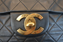 将图片加载到图库查看器,CHANEL/香奈儿 大号CF 单盖 链条包 羊皮 Black/Gold hadware(黑色/金色金属) 肩背包 700100180