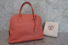 Load image into Gallery viewer, HERMES BOLIDE RELAX 35 Sikkim leather Crevette T Engraving Hand bag 800080110