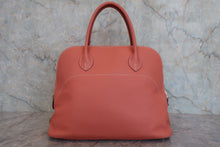 Load image into Gallery viewer, HERMES BOLIDE RELAX 35 Sikkim leather Crevette T Engraving Hand bag 800080110