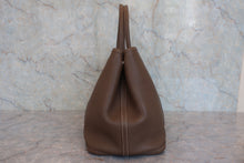 Load image into Gallery viewer, HERMES GARDEN PARTY PM Negonda leather Etoupe gray T Engraving Tote bag 800050110