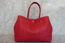 將圖片載入圖庫檢視器 HERMES/エルメス ガーデンパーティPM ネゴンダ ルージュガランス □L刻印 トートバッグ 700070107