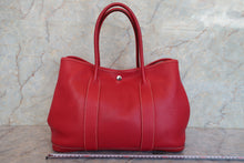將圖片載入圖庫檢視器 HERMES/エルメス ガーデンパーティPM ネゴンダ ルージュガランス □L刻印 トートバッグ 700070107