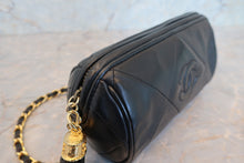 将图片加载到图库查看器,CHANEL/香奈儿 经典双C 流苏 链条包 羊皮 Black/Gold hadware(黑色/金色金属) 肩背包 700100182