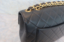 Load image into Gallery viewer, CHANEL Medium Matelasse single flap double chain shoulder bag Lambskin Black/Gold hadware Shoulder bag 800020198