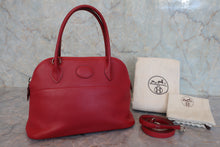 将图片加载到图库查看器,HERMES/BOLIDE 27 Clemence leather Rouge vif □J刻印 Shoulder bag 800020149