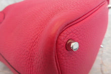 Load image into Gallery viewer, HERMES PICOTIN LOCK ECLAT PM Clemence leather/Swift leather Framboise/Rouge sellier Z Engraving Hand bag 700030043