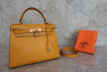 將圖片載入圖庫檢視器 HERMES/エルメス ケリー28 クシュベル ジョーヌ 〇V刻印 ショルダーバッグ 800080068