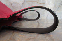 Load image into Gallery viewer, HERMES PICOTIN LOCK ECLAT PM Clemence leather/Swift leather Framboise/Rouge sellier Z Engraving Hand bag 700030043