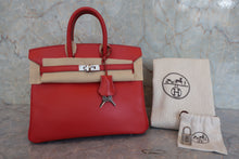 将图片加载到图库查看器,HERMES BIRKIN 25 Swift leather Sanguine □R刻印 Hand bag 800050107