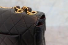 画像をギャラリービューアに読み込む, CHANEL/シャネル 中マトラッセシングルフラップチェーンショルダーバッグ ラムスキン ブラック/ゴールド金具 ショルダーバッグ 700040023
