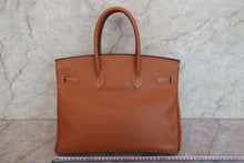 將圖片載入圖庫檢視器 HERMES/エルメス バーキン35 ヴォーエプソン ゴールド □M刻印 ハンドバッグ 700020090