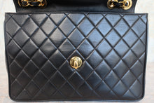 画像をギャラリービューアに読み込む, CHANEL/シャネル 中マトラッセシングルフラップチェーンショルダーバッグ ラムスキン ブラック/ゴールド金具 ショルダーバッグ 700040023