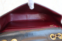 画像をギャラリービューアに読み込む, CHANEL/シャネル 中マトラッセシングルフラップチェーンショルダーバッグ ラムスキン ブラック/ゴールド金具 ショルダーバッグ 700040023