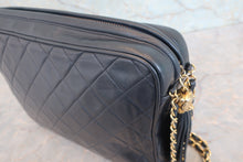 将图片加载到图库查看器,CHANEL/香奈儿 CF 流苏 链条 肩背包 羊皮 Navy/Gold hadware(藏蓝色/金色金属) 肩背包 800020188