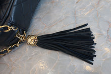 将图片加载到图库查看器,CHANEL/香奈儿 CF 流苏 链条 肩背包 羊皮 Navy/Gold hadware(藏蓝色/金色金属) 肩背包 800020188