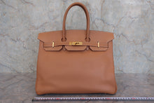 画像をギャラリービューアに読み込む, HERMES/エルメス バーキン35 クシュベル ナチュラル □B刻印 ハンドバッグ 800040143