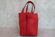 Load image into Gallery viewer, HERMES PICOTIN LOCK GM Clemence leather Rouge casaque □Q Engraving Hand bag 700090173