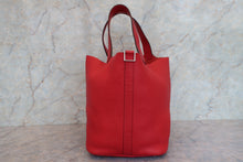 Load image into Gallery viewer, HERMES PICOTIN LOCK GM Clemence leather Rouge casaque □Q Engraving Hand bag 700090173