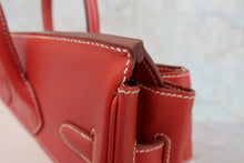 Load image into Gallery viewer, HERMES HAUT A COURROIRE 32 Toile H/Box carf leather Beige/Brique 〇Y Engraving Hand bag 800080158