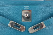 画像をギャラリービューアに読み込む, HERMES/エルメス ケリー28 トリヨンクレマンス ブルーイズミール □Q刻印 ハンドバッグ 800100037