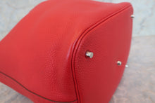 Load image into Gallery viewer, HERMES PICOTIN LOCK GM Clemence leather Rouge casaque □Q Engraving Hand bag 700090173