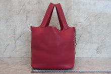 将图片加载到图库查看器,HERMES PICOTIN LOCK GM Clemence leather Ruby □N刻印 Hand bag 700070043