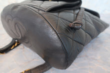Load image into Gallery viewer, CHANEL Matelasse Chain back pack Lambskin Black/Gold hadware Back pack 700120055