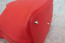 Load image into Gallery viewer, HERMES PICOTIN LOCK GM Clemence leather Rouge casaque □Q Engraving Hand bag 700090173