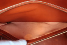 Load image into Gallery viewer, HERMES HAUT A COURROIRE 32 Toile H/Box carf leather Beige/Brique 〇Y Engraving Hand bag 800080158