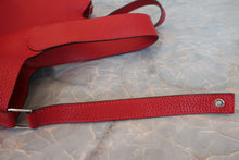 Load image into Gallery viewer, HERMES PICOTIN LOCK GM Clemence leather Rouge casaque □Q Engraving Hand bag 700090173