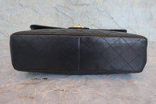 Load image into Gallery viewer, CHANEL Medium Matelasse single flap double chain shoulder bag Lambskin Black/Gold hadware Shoulder bag 800020161