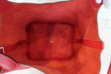 Load image into Gallery viewer, HERMES PICOTIN LOCK GM Clemence leather Rouge casaque □Q Engraving Hand bag 700090173