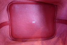 Load image into Gallery viewer, HERMES PICOTIN LOCK GM Clemence leather Rouge casaque □Q Engraving Hand bag 700090173