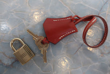 Load image into Gallery viewer, HERMES HAUT A COURROIRE 32 Toile H/Box carf leather Beige/Brique 〇Y Engraving Hand bag 800080158