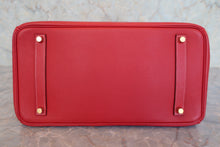 Load image into Gallery viewer, HERMES CANDY BIRKIN 35 Epsom leather Rouge casaque/Blue thalassa □O Engraving Hand bag 800070145