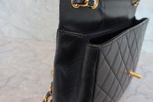 Load image into Gallery viewer, CHANEL Medium Matelasse single flap double chain shoulder bag Lambskin Black/Gold hadware Shoulder bag 800020161
