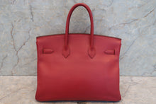 Load image into Gallery viewer, HERMES BIRKIN 35 Graine Couchevel leather Rouge vif 〇Z Engraving Hand bag 700070187