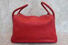 Load image into Gallery viewer, HERMES LINDY 34 Clemence leather Rouge garance □M Engraving Shoulder bag 700100237