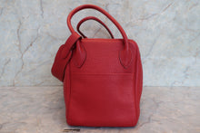Load image into Gallery viewer, HERMES LINDY 34 Clemence leather Rouge garance □M Engraving Shoulder bag 700100237