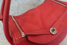 Load image into Gallery viewer, HERMES LINDY 34 Clemence leather Rouge garance □M Engraving Shoulder bag 700100237