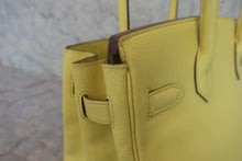 画像をギャラリービューアに読み込む, HERMES/エルメス バーキン30 ヴォーエプソン ライム ハンドバッグ 800050116