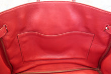 Load image into Gallery viewer, HERMES BIRKIN 35 Graine Couchevel leather Rouge vif 〇Z Engraving Hand bag 700070187