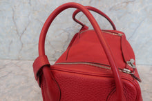Load image into Gallery viewer, HERMES LINDY 34 Clemence leather Rouge garance □M Engraving Shoulder bag 700100237