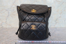 画像をギャラリービューアに読み込む, CHANEL/シャネル マトラッセチェーンリュック ラムスキン ブラック/ゴールド金具 リュック 700120029
