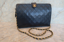 画像をギャラリービューアに読み込む, CHANEL/シャネル マトラッセチェーンショルダーバッグ ラムスキン ネイビー/ゴールド金具 ショルダーバッグ 800010055