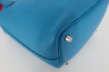 將圖片載入圖庫檢視器 HERMES/エルメス ピコタンロックエクラPM トリヨンクレマンス/ヴォースイフト ブルーフリーダ/ローズメキシコ Y刻印 ハンドバッグ 800090219